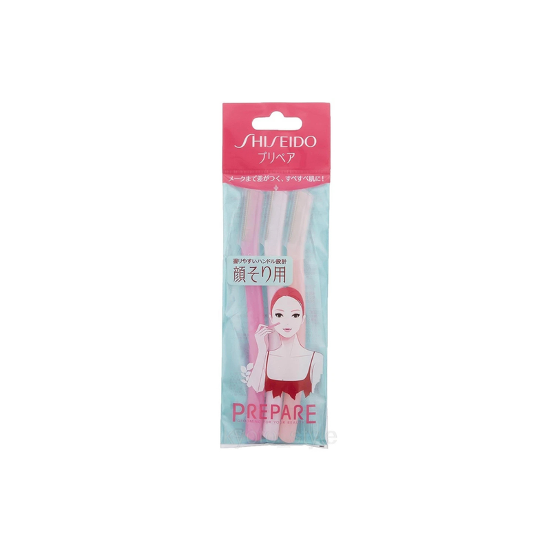 Shiseido Prepare Precision Eyebrow & Facial Razors – 3 Pack