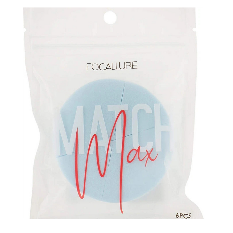 FOCALLURE Match Max Makeup Sponge Wedges – 6 Pack