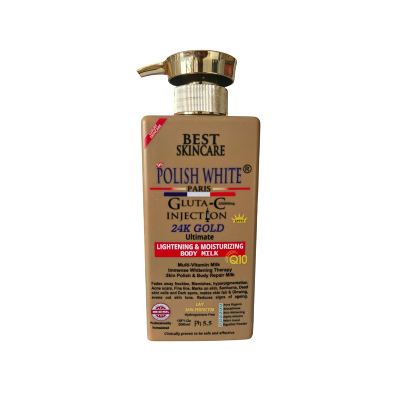 Best Skincare Polish White Gluta C Injection 24k Gold - 500 ml