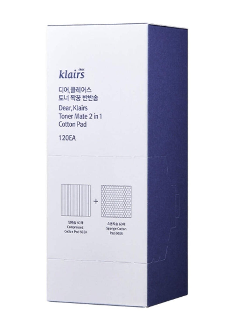 Dear Klairs Toner Mate 2 in 1 Cotton Pad