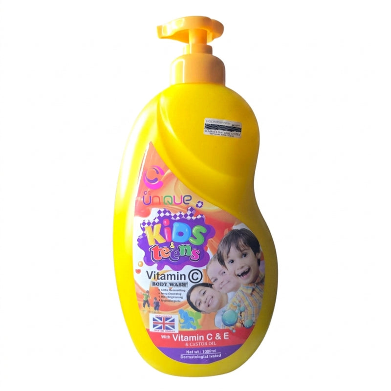 Unique Kids & Teens Brightening Shower Gel & Body Wash – 1000ml