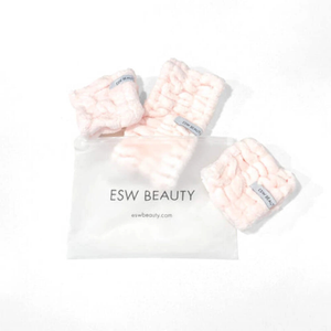 ESW Beauty Plush Skincare Headband & Wristband Set