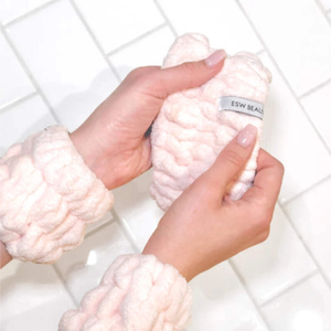 ESW Beauty Plush Skincare Headband & Wristband Set
