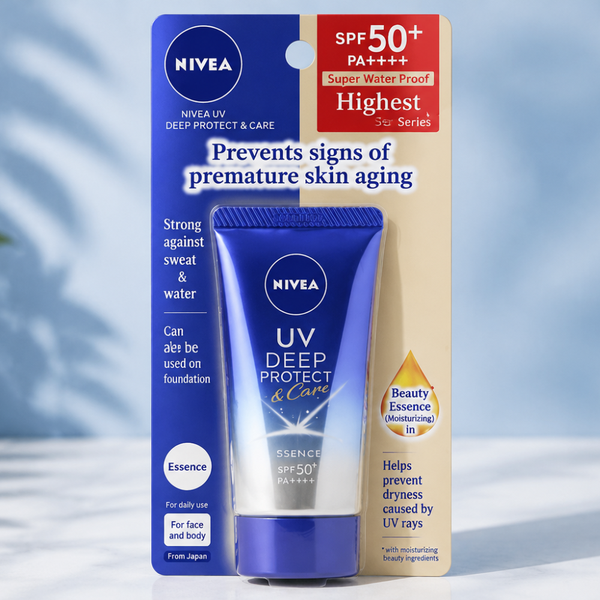 Nivea Japan UV Deep Protect & Care Essence SPF50+ PA++++