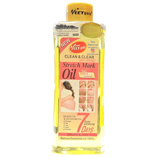 Veet Gold Clean Clear Skin Repair Stretch Marks Oil