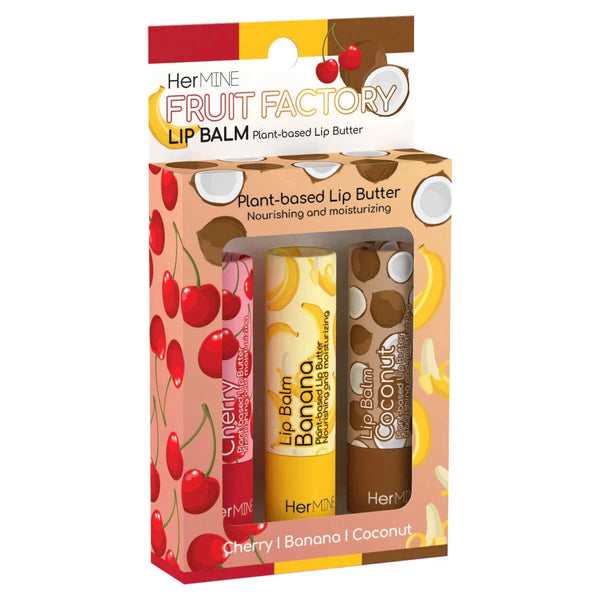HerMINE Plant-Based Lip Butter Balm 3-Pack